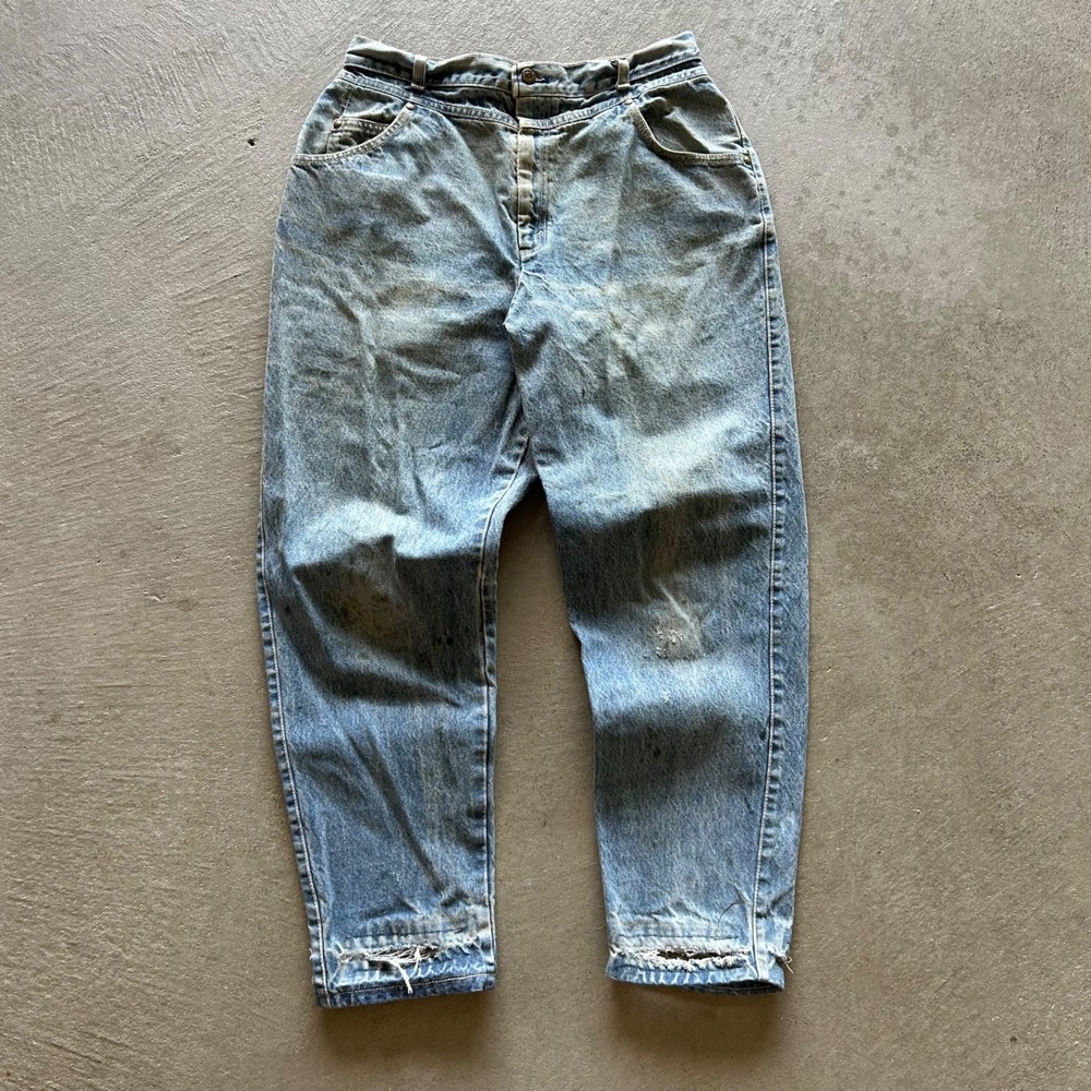Vintage 80s Levis 59906 Jeans Womens 18W/32 Blue Light Wash Denim High Rise USA